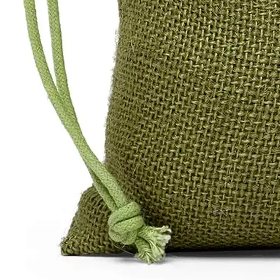 Colored Jute Bag 3" x 5" Bright and Eco-Friendly {7}