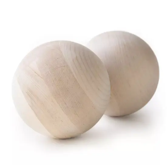 Kitcheniva Maple Grade Large Wooden Balls Game Craft Solar System Art DIY {3}