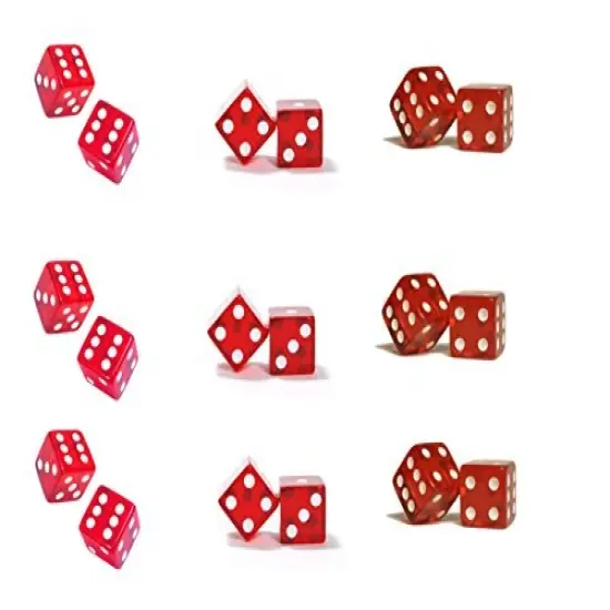 Casino Las Vegas Dice - Cake Side Designer Strip - Edible Cake/Cupcake Party Topper 3 Strips per sheet {1}
