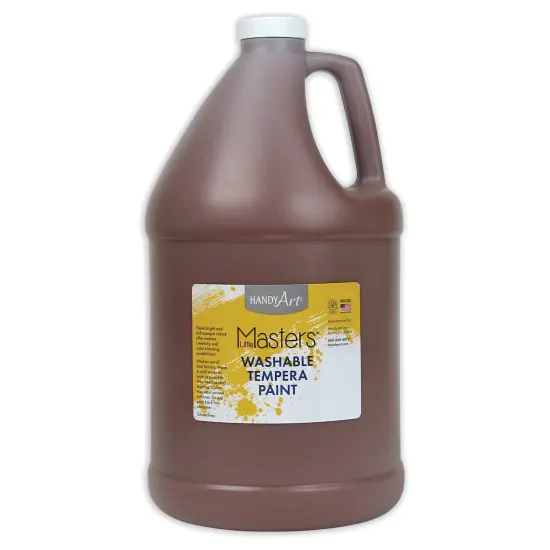 Little Masters&reg; Washable Tempera Paint, Brown, Gallon {1}