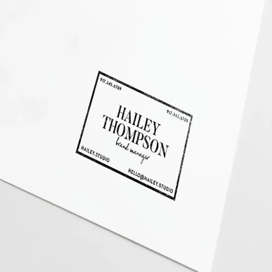 Business Card Stamp No. 9 {3}