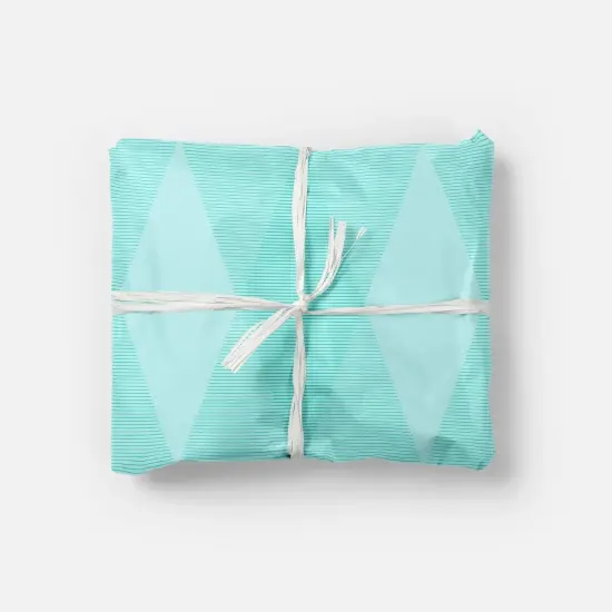 Fine Line Mint Gift Wrap {1}