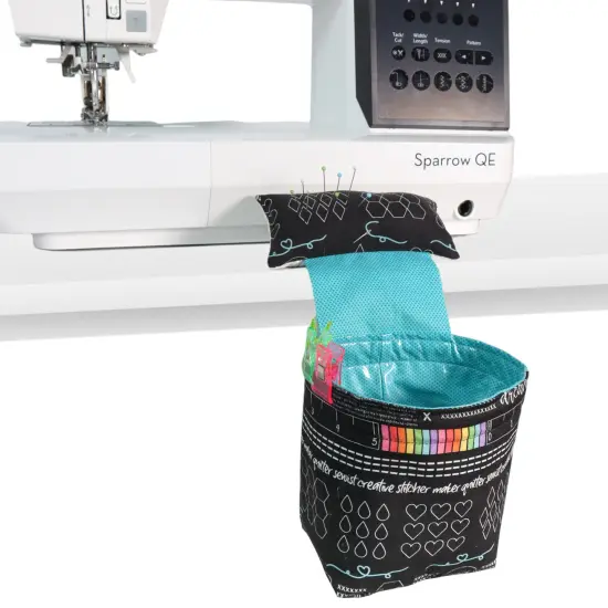 Crosscut Sewing Co.&reg; Pin Cushion & Thread Catcher Sewing Project Kit for Beginners with Fabric, Instructions and Video Make words {4}