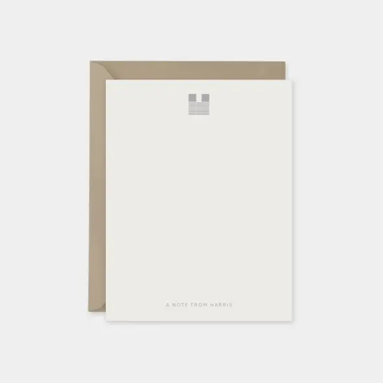 Boccaccio Font Monogram Note Cards II {1}