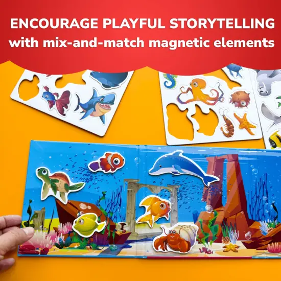 Travel Magnetic Book 20+Pcs for Kids | Sea {4}