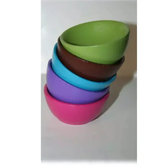 Kitcheniva 10 Pcs Unfinshed Wooden Bowls Kitchen Kids Wooden Toys Craft {6}