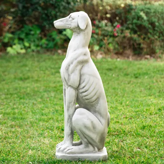Set of 2 32''H MGO Sitting Dog Garden Statue {4}