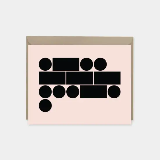 Morse Code Blush "Love" Card {5}