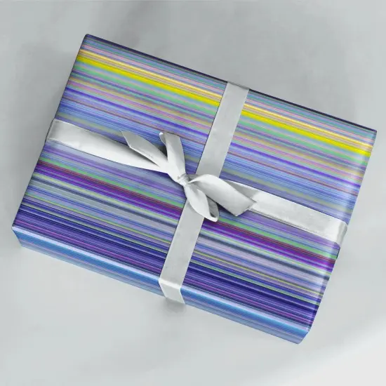 Colorful Striped Gift Wrap {1}