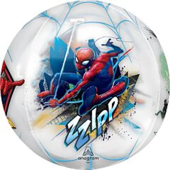 16" Spiderman Orbz Balloon {3}