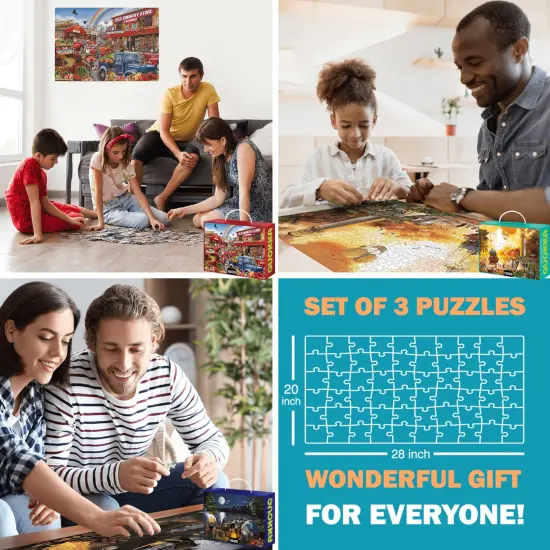 1000 Pcs Jigsaw Puzzle for Adults |Market {5}