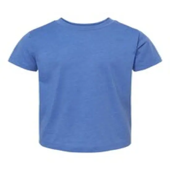 BELLA + CANVAS&reg; Toddler Crewneck Short Sleeve Jersey T-Shirt Heather true royal {2}