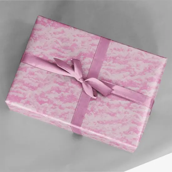 Pink Holiday Trees Gift Wrap {1}