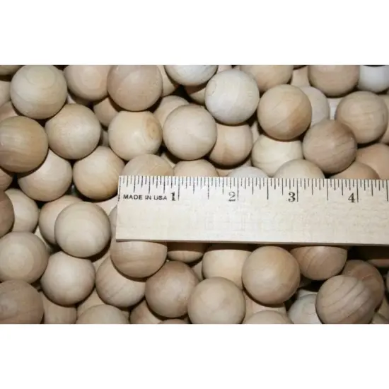 Kitcheniva 30 Pcs 1" Maple Wood Balls Sorting Games Math Waldorf Games Craft {4}