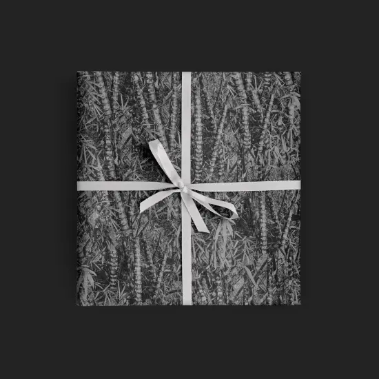 Dark Tropical Palm Tree Gift Wrap {1}