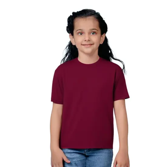 Gildan&reg; Heavy Cotton Crewneck Short Sleeve Youth T-Shirt - 5000B Maroon {1}