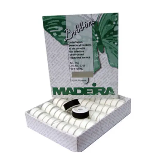 Madeira Mag Core Bobbin L 308-507 White {4}