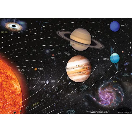 Smart Poly&reg; PosterMat Pals&trade; Space Savers, 13" x 9-1/2", Solar System, Pack of 10 {2}
