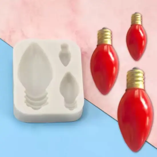 Christmas light bulb silicone molds {2}