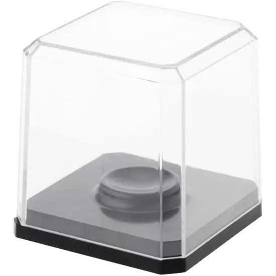 Pioneer Plastics Clear Plastic Golf Ball Display Case with Base (UV Resistant), 2.125" W x 2.125" D x 2" H {1}