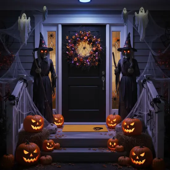 Black Skull Doormat {10}