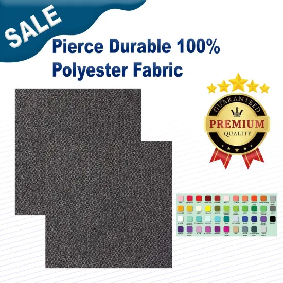 Pierce Durable 100% Polyester Fabric Silver {2}