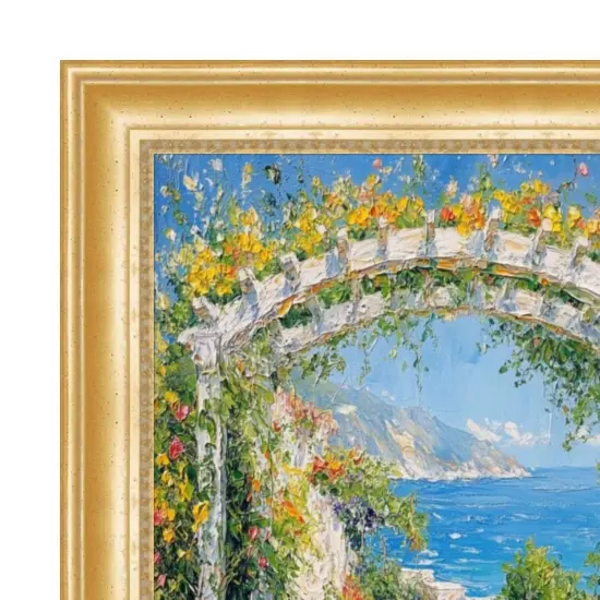 Scoop Beaded Gold Picture Frame 26x26 frame {3}