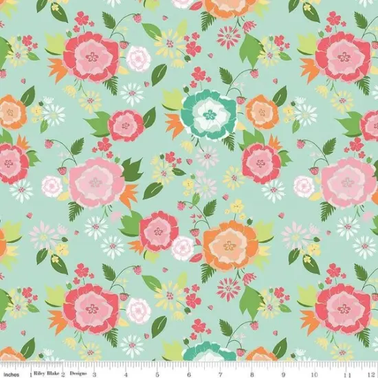 Main in Aqua (c16370-aqua) | Summer Skies and Fireflies | Gracey Larson | Riley Blake {1}