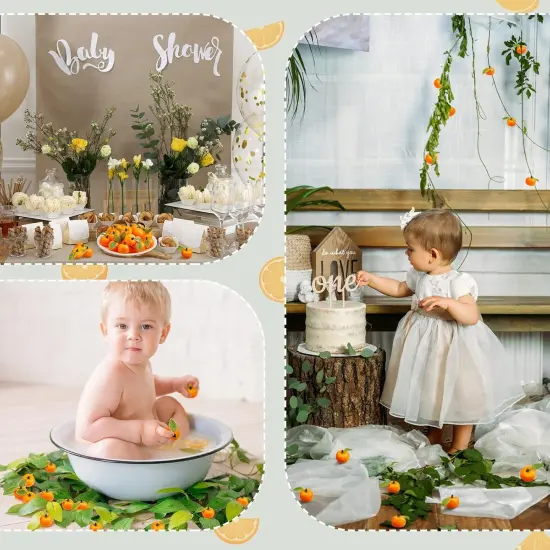 100 Pcs Mini Fake Oranges 1.06 Inches Little Cutie Baby Shower Decorations {4}