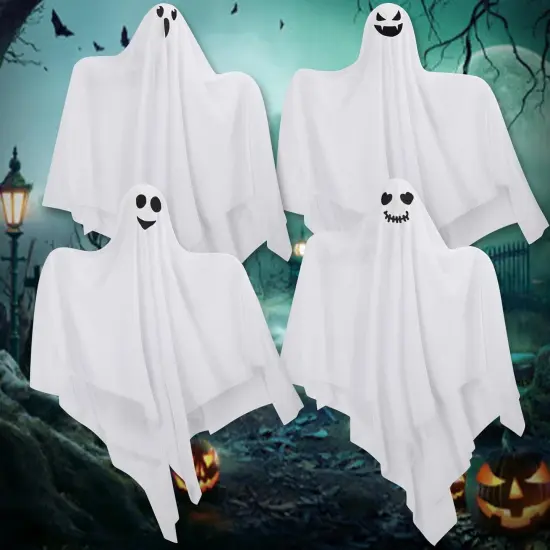 4 Pack 28" Halloween Hanging Ghosts Decorations {1}