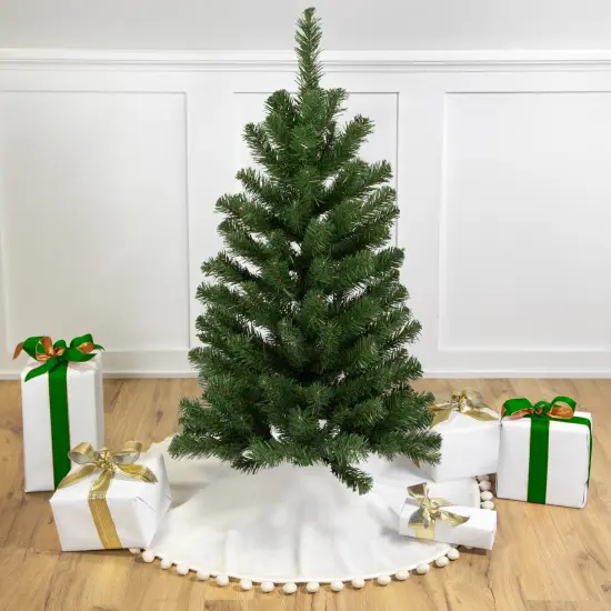 Northlight Blackwater Fir Medium Artificial Christmas Tree - 3' - Unlit Green {1}