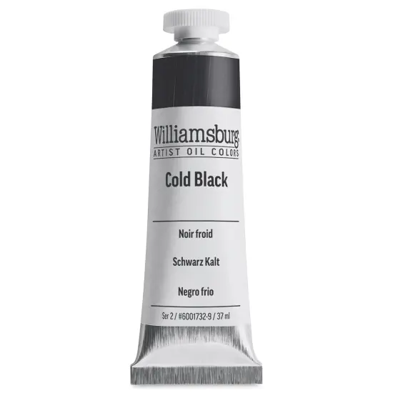 Williamsburg Handmade Oil Paint - Cold Black, 37 ml tube {2}