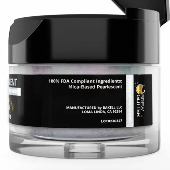 Brew Glitter - Blue Iridescent Edible Drink Glitter (4g, x1 Flip-Cap Jar) for Beer, Cocktails and Beverages {6}