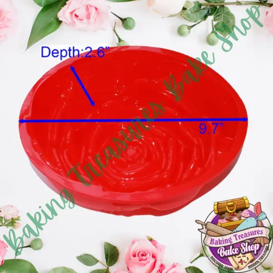 Large Rose Breakable Silicone Mold {3}