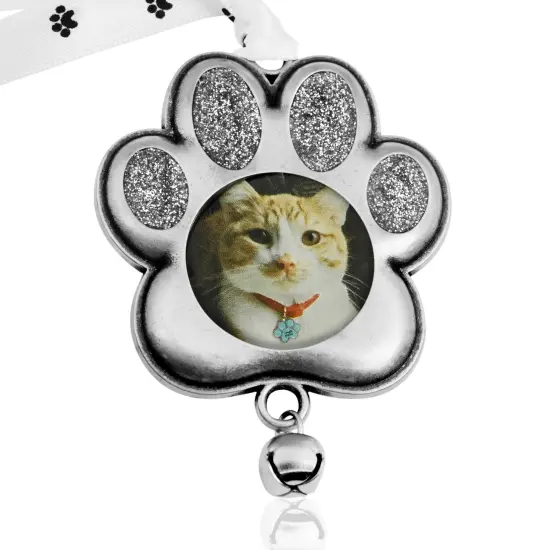 Gloria Duchin Pewter Metal Pet Kitten Paw Picture Photo Frame Ornament {1}