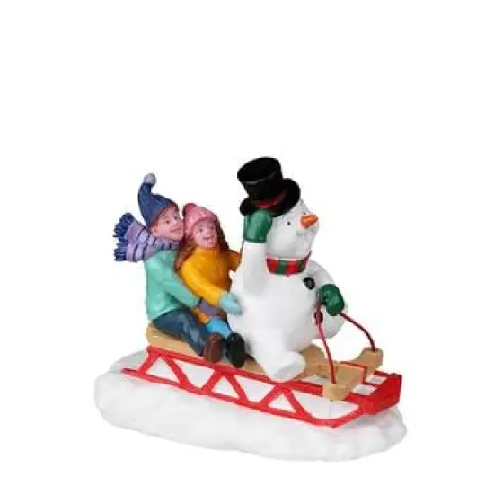 Lemax Sledding With Frosty {1}