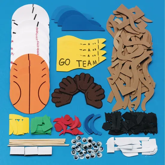 Team Sports Magnets Craft Kit (Pack of 12) {3}