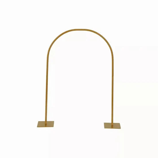 35" Gold Metal Floral Chiara Arch Table Centerpiece with Rounded Top Wedding {1}