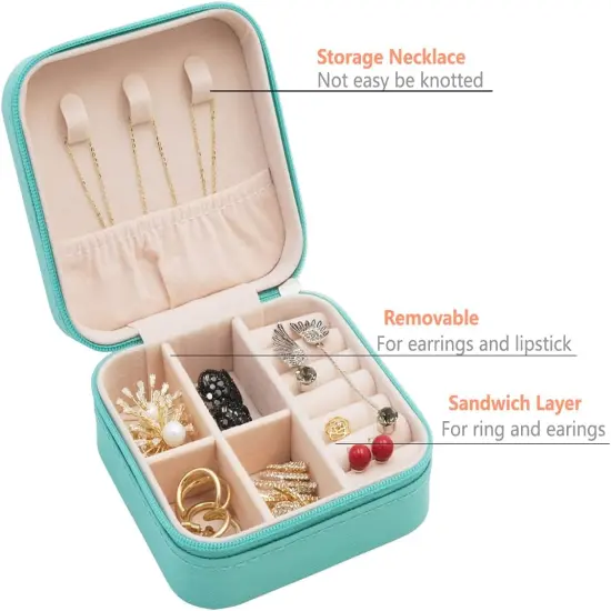 Small Portable Jewellry Organizer Box Storage {4}
