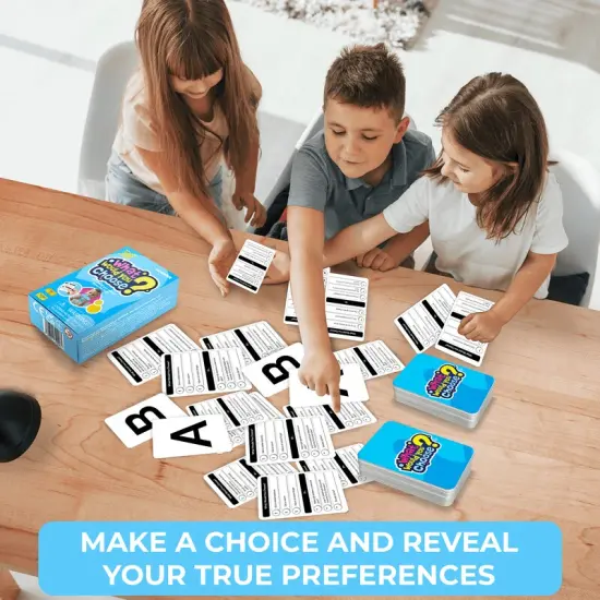 QUOKKA What Would You Choose Kids & Family Card Quiz Game {3}