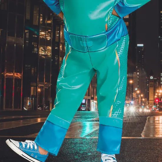 Toddler Classic SuperKitties Bitsy Hooded Jumpsuit Costume {3}