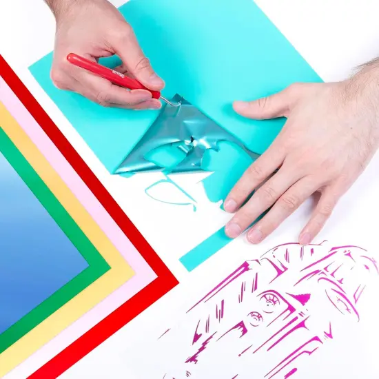 Heat Transfer Vinyl 11.8" x 3ft Roll (Electric Pearl) {3}