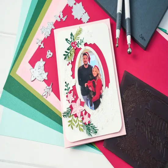 Sizzix A6 Layered Stencils 4/Pkg By Jen Long-Winter Wishes #3 {7}