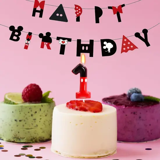 Red Mouse Cake Topper Cupcake Decor {2}