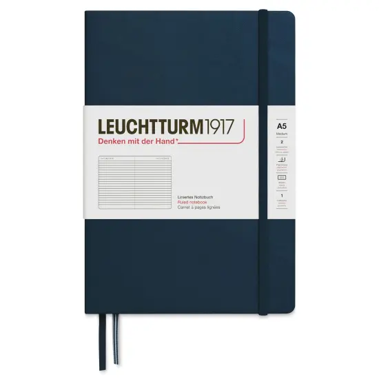 Leuchtturm1917 Ruled Hardbound Notebook - Deep Sea, 5-3/4" x 8-1/4" {1}