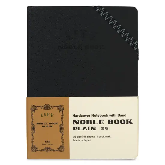 Life Stationery Noble Notebook - 4" x 6", A6, Blank, 96 Pages {1}
