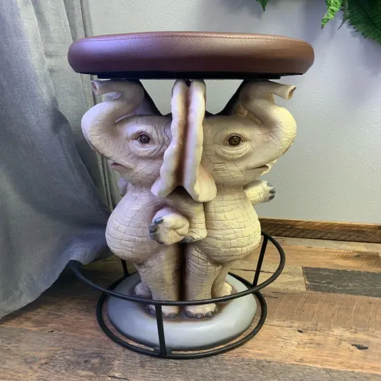 Elephant Barstool Over Sized Statue {4}