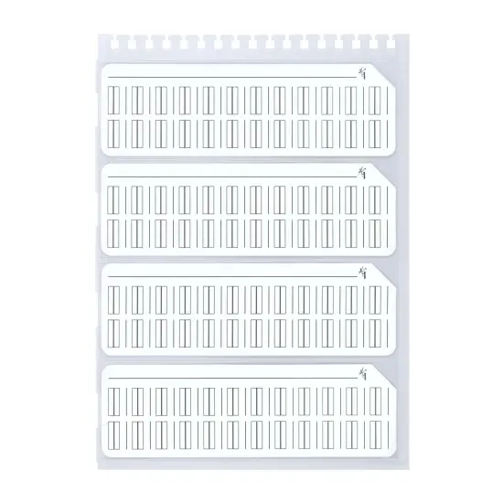 HG Art Concepts Painters Color Diary Swatch Card Protector Sleeves - Pack of 2, Size 24, 4 Card Pockets Per Sleeve, Clear Polypropylene, Fit Size 24 Swatches {6}