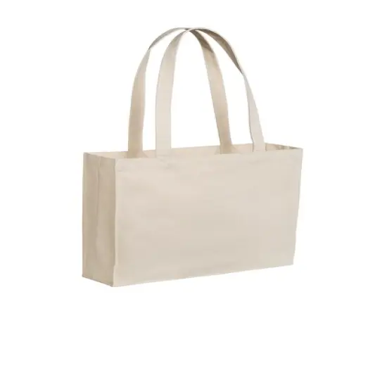 Port Authority&reg; Cotton Canvas Shopper Tote {6}