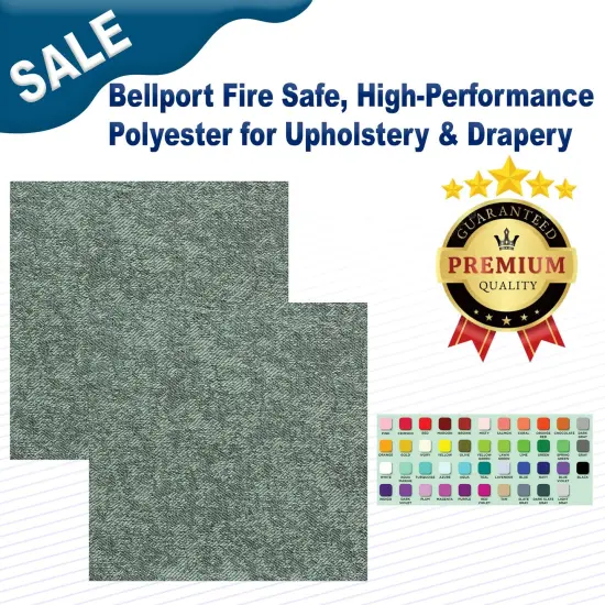 Bellport Fire Safe, High-Performance Polyester for Upholstery & Drapery Aqua {2}